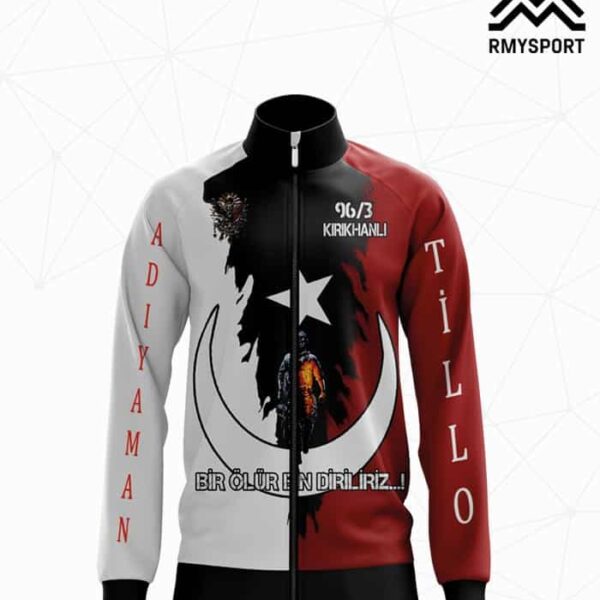 SPX1003 Tezkere Fermurlarlı Polar Siyah, Gri ve Krem futbol forması modeli - forma yaptırma ön görünüm
